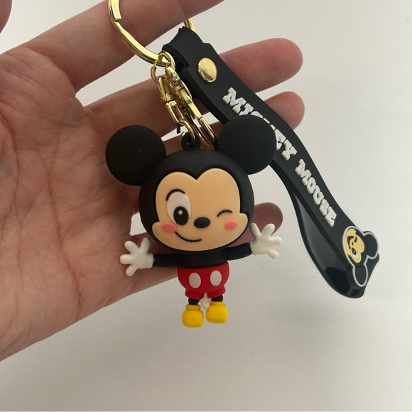 Disney Mickey Mouse 3D Rubber Keychain NEW - Picture 5 of 8